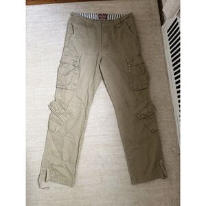 Unisex Khaki Cargo Pants Size 30 | Utility Streetwear Tactical Style
